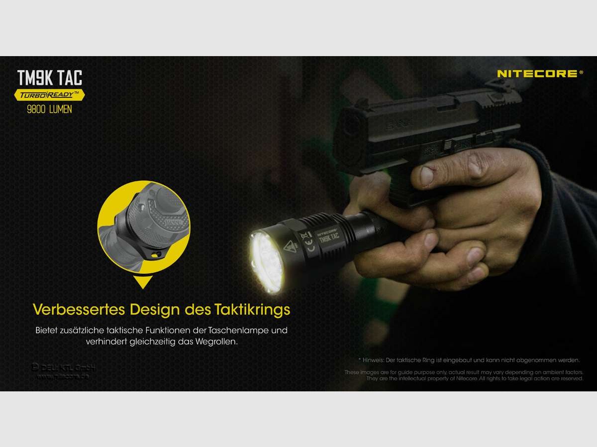 Nitecore Taschenlampe TM9K TAC – 9800 Lumen, Bild 5 von 14