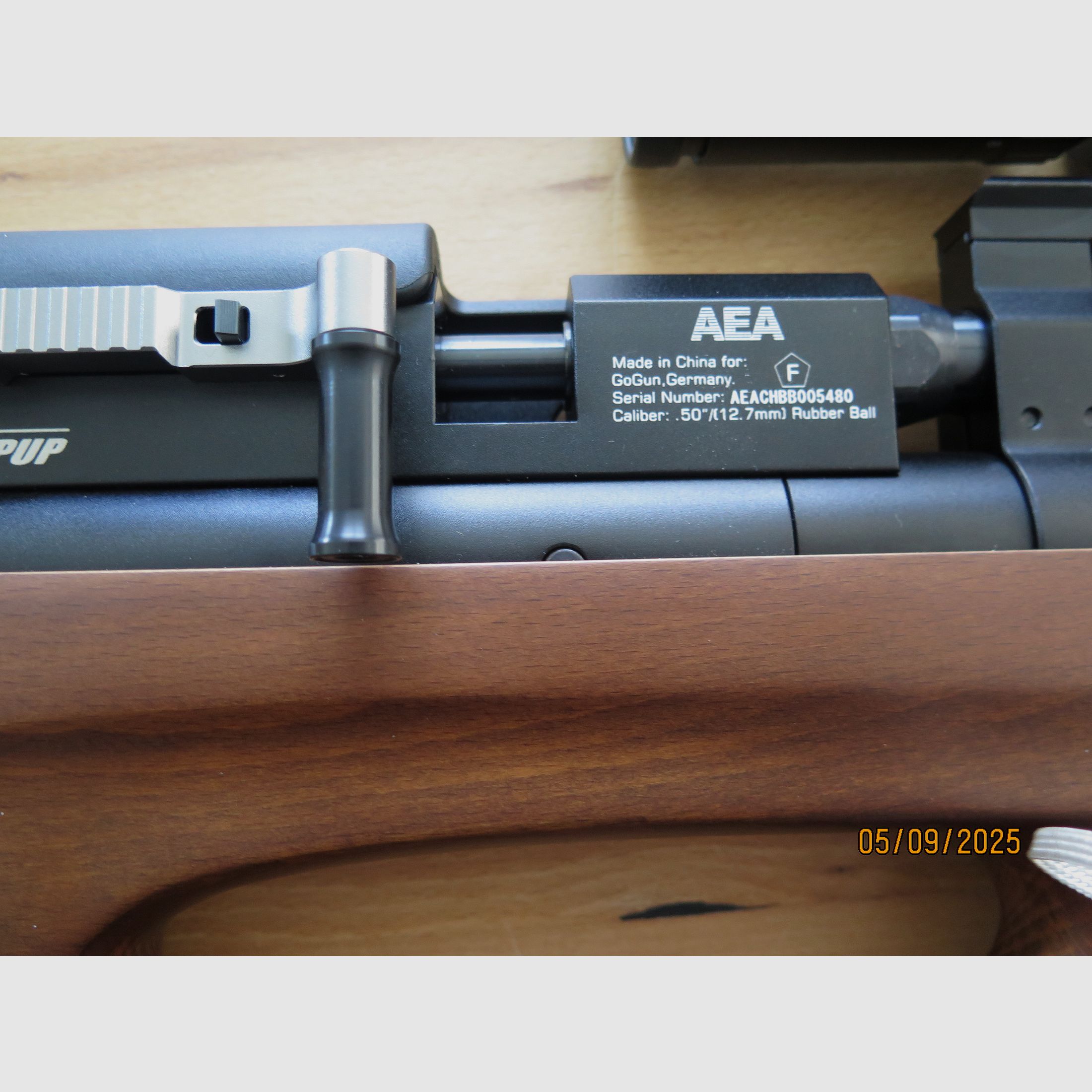 AEA Challenger mit Zielfernrohr und Schalldämpfer Exportkit
