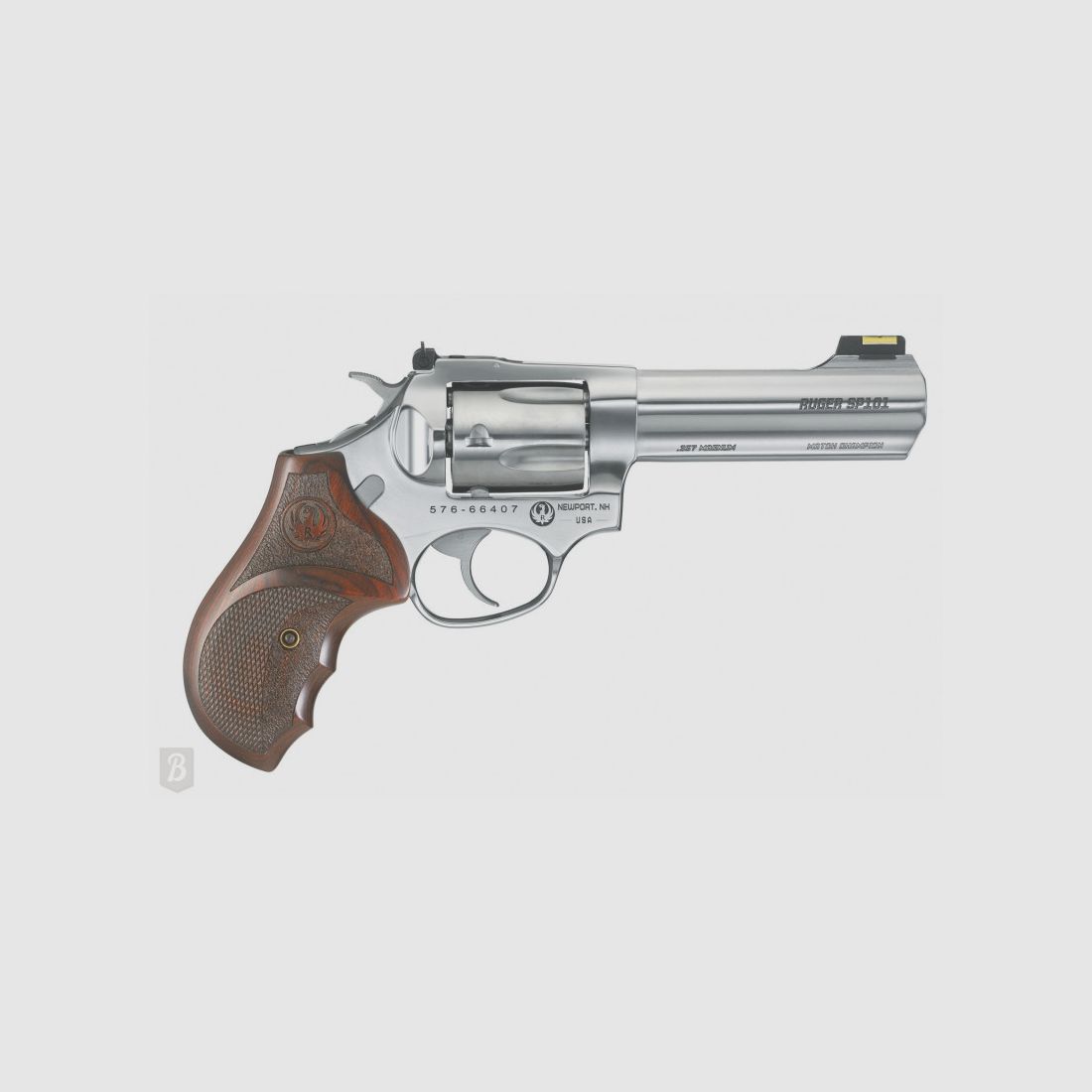 REVOLVER RUGER SP101 MATCH CHAMPION ,357MAG 4,20P 10,7CM 5SCHUSS EDELSTAHL
