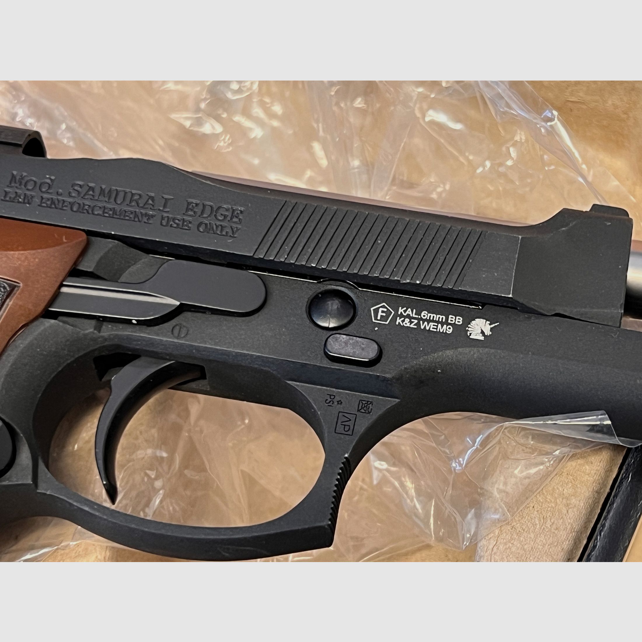 WE Socom Gear Samurai Resident Evil Vollmetall GBB 6mm Czarny