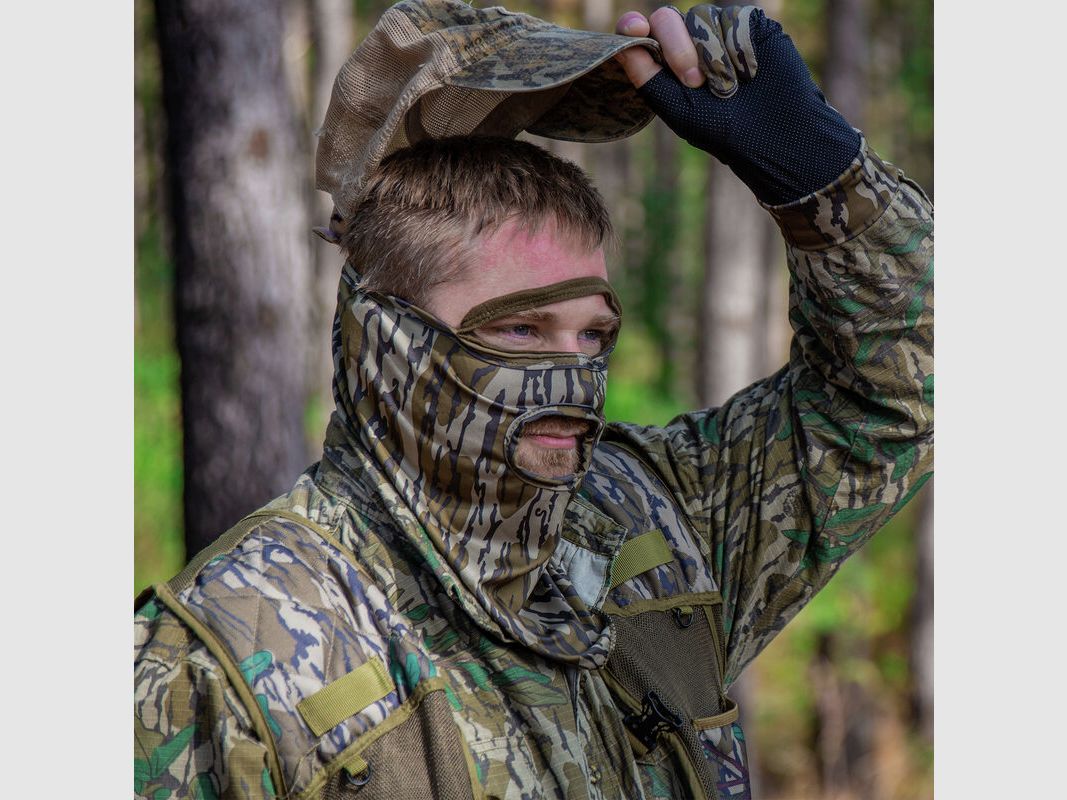 Masque extensible couvrant la moitié du visage MO Bottomland, carte, image 2 sur 2