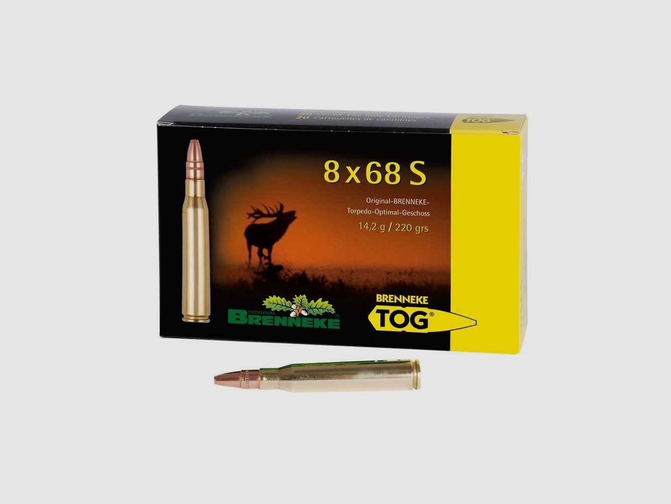8x68S TOG 14,2g/220grs. Brenneke