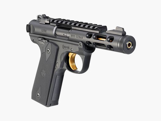 RUGER Mark IV 22/45 Lite Black-Gold Kal.22lr., LL:4,4″