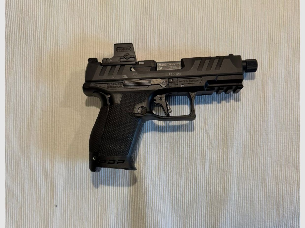 Walther PDP Compact 4,6“ OR PRO SD + Holosun EPS -Carry-GR-MRS + 5 cargadores + funda Ghost (fecha de compra abril de 2024) VB