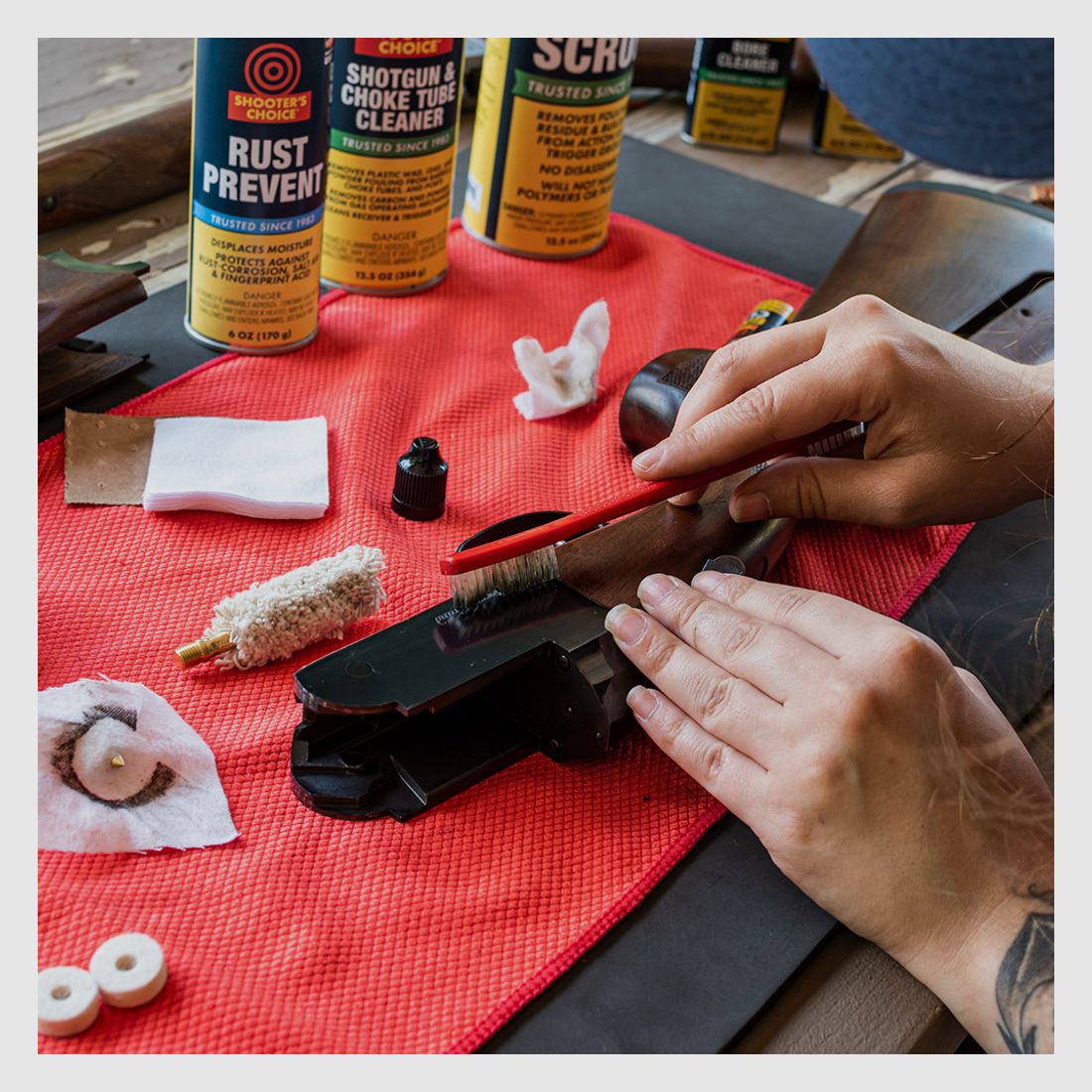 Shooter's Choice Nylon Putzbürsten – 20er Pack (SHF-316R-20)