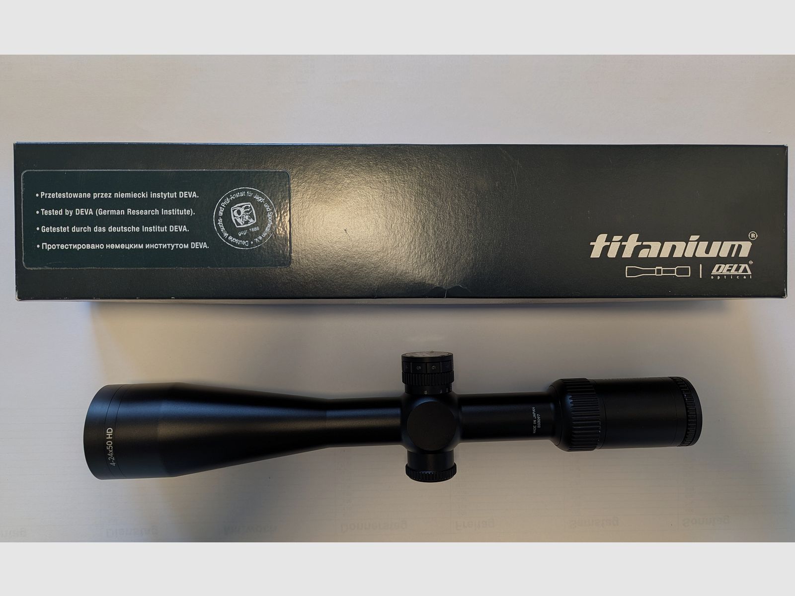 Delta Optical Titanium 4–24x50 HD – Leuchtabsehen 4A-S