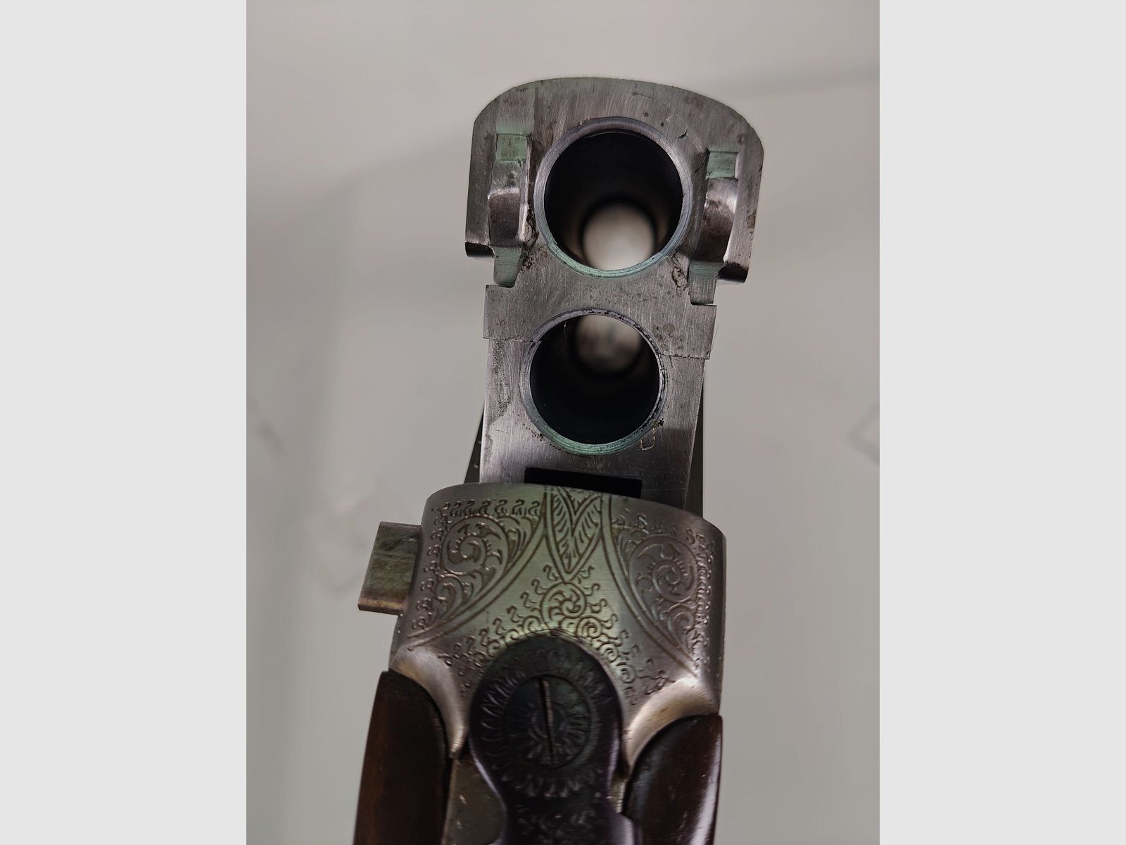 Zanardini double-barrel shotgun 16/70 avec bascule en acier gravée