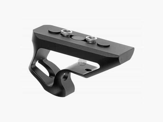 Maniglia angolata corta in metallo CNC per Keymod-Nero