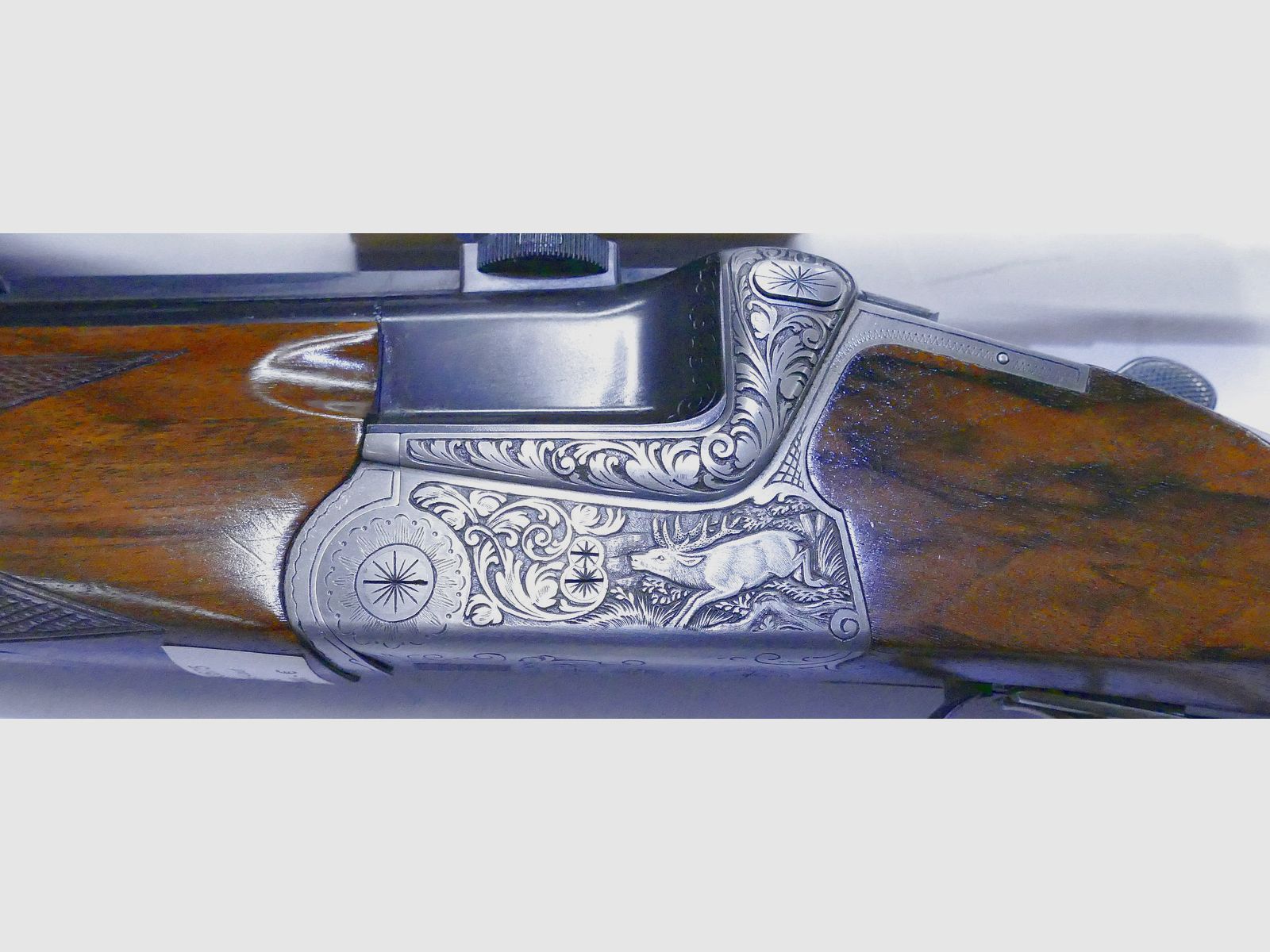 Heym Mod. 55 9.3x74R riduttore di calibro 8x57 IRS Bergstutzen, immagine 3 di 4