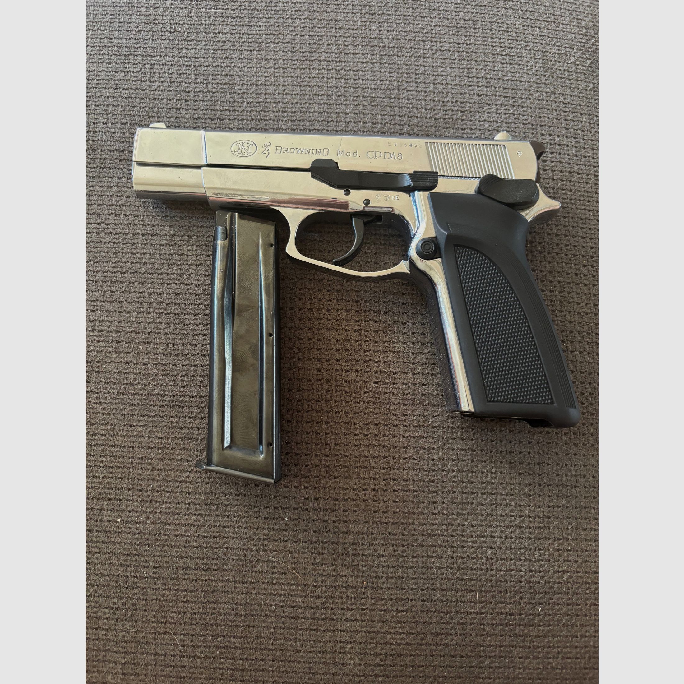 Browning gpda 8 chrome Schreckschuss Pistole 