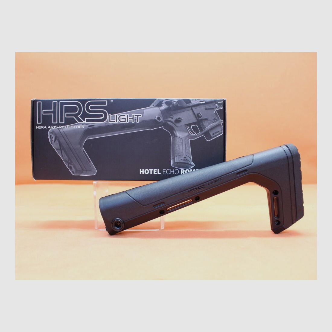 HERA AR-15: Kolba HERA HRS-B Light (12.43) BLK Stała kolba z tworzywa sztucznego czarna/ Festschaft schwarz