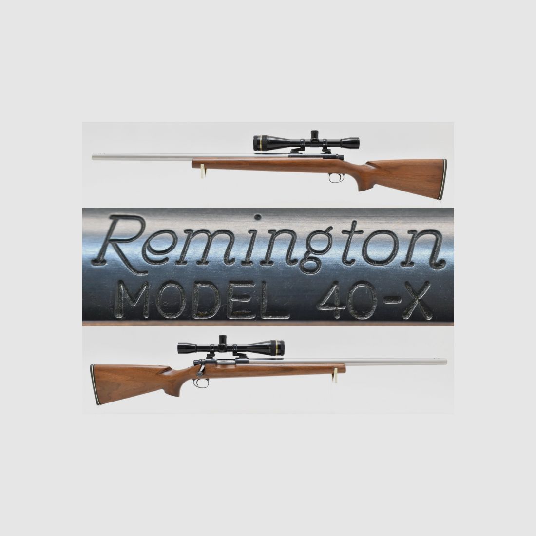 REMINGTON Modell 40-X EL - Büchse im Kal .308 Win. mit LEUPOLD BR ZF 24x40 AO & Schwenkmontage