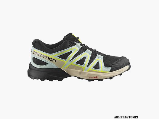 SALOMON – KINDER – SPEEDCROSS J Zwart / Gebleekt Aqua / Gebleekt Zand
