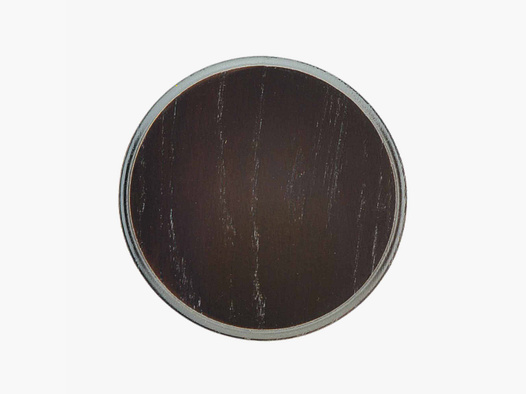 Trophy plaque for boar round 18cm dark