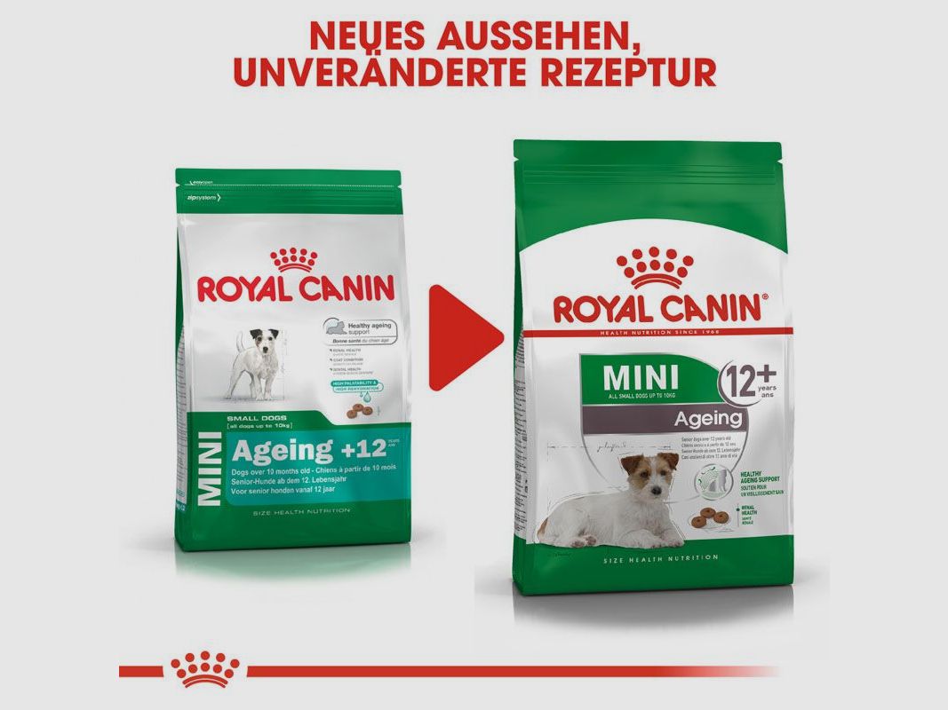 ROYAL CANIN Ältere Kleine Hunde Trockenfutter Mini Ageing 12+ 3,5 Kg