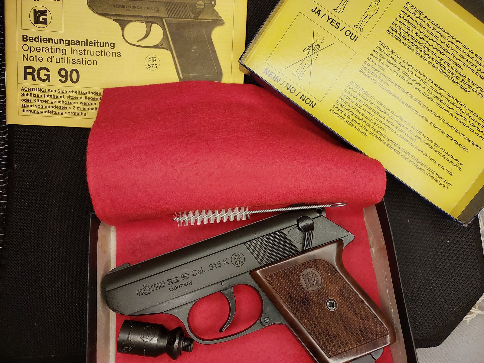 Röhm RG90 / RG 90 pistolet alarmowy .315 Knall PTB 575 OVP, zdjęcie 1 z 5