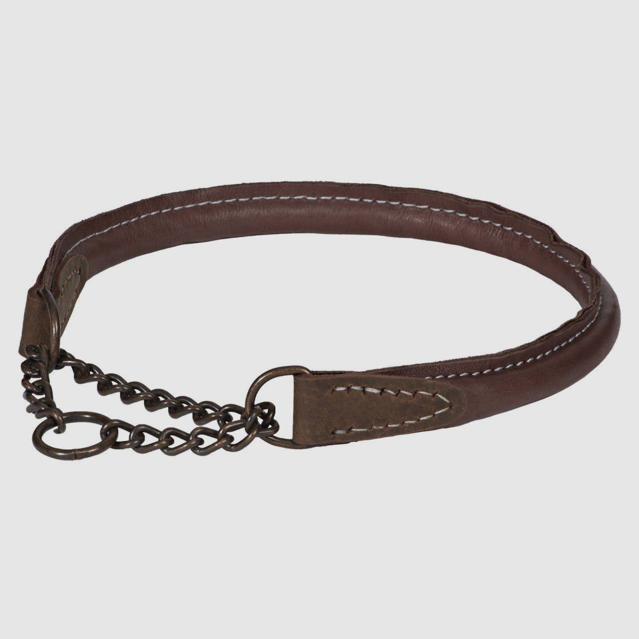 Collier AKAH en cuir d'olive