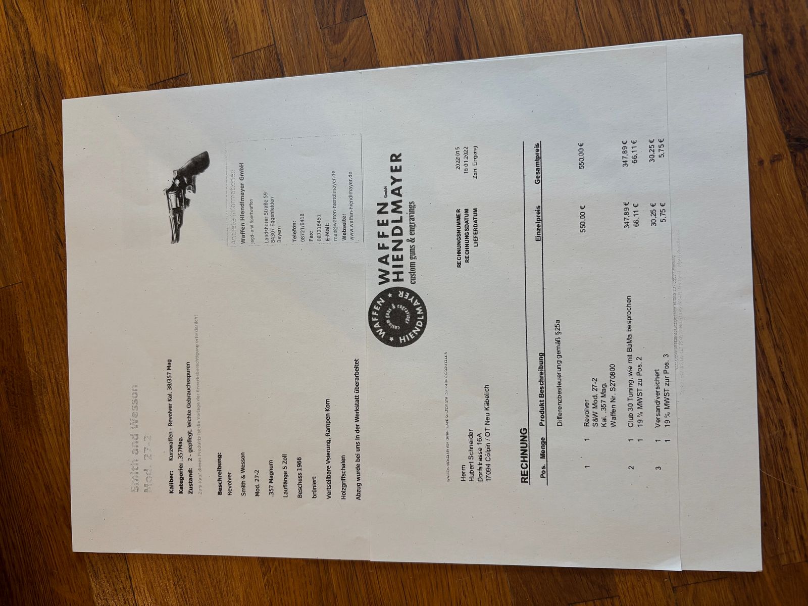 Smith & Wesson Revolver M 27/2