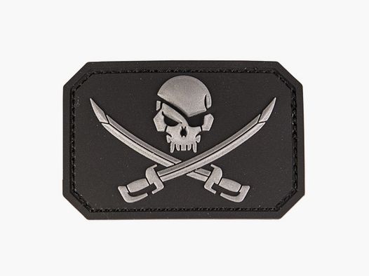 Patch Skull mit Schwertern SCHWARZ