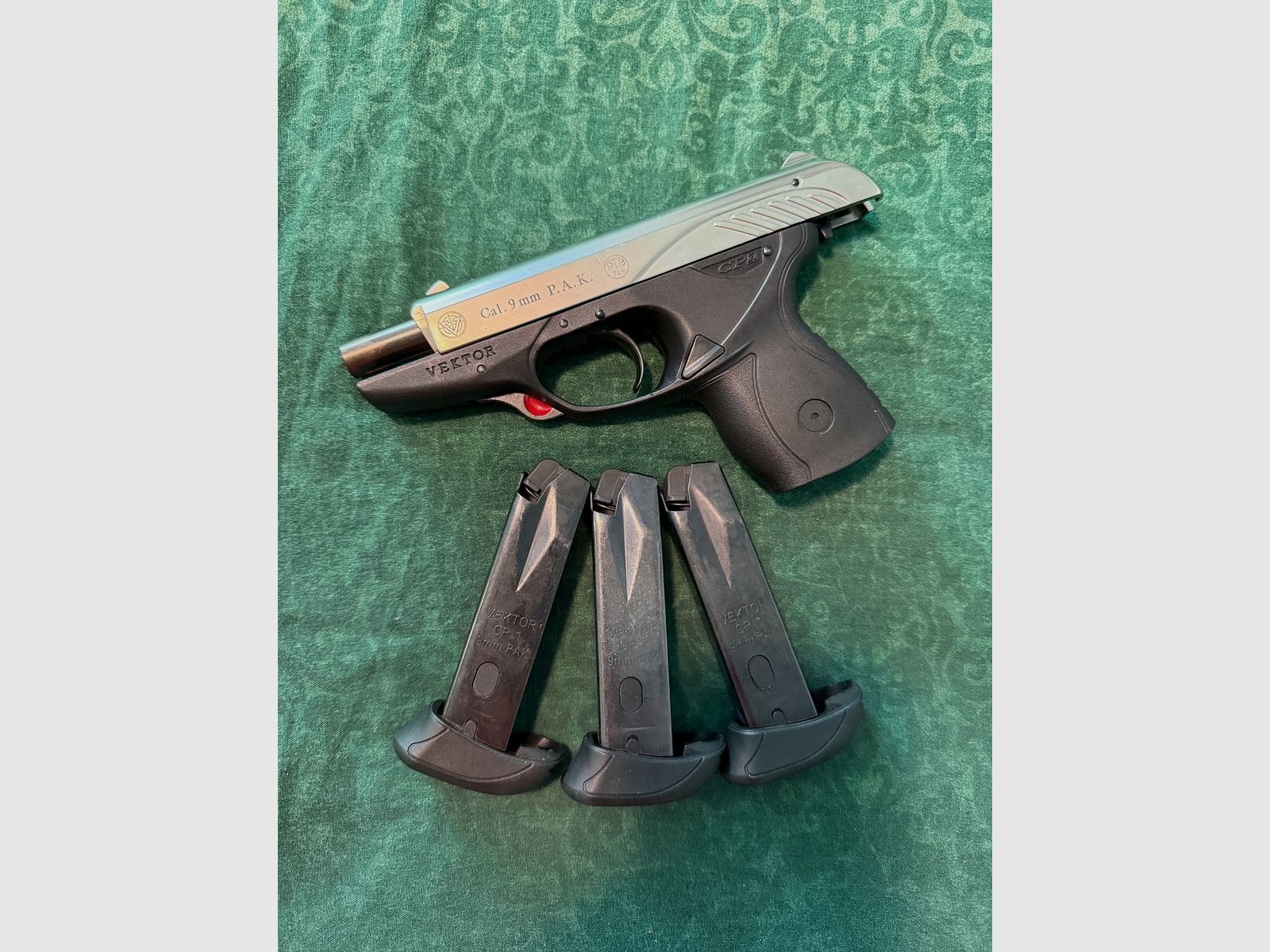 Röhm Vektor CP1 Veloursvernickelt 9mm P.A.K.