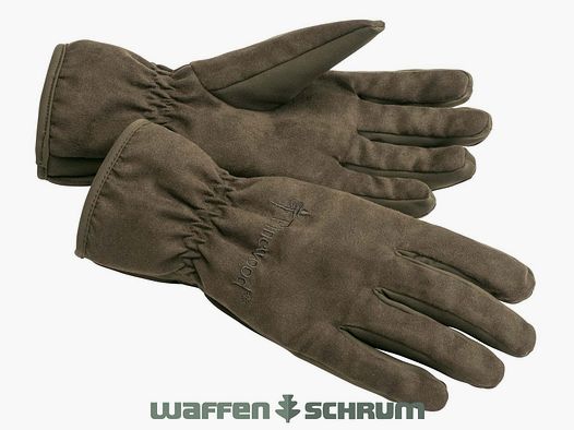 Pinewood Glove Extreme Suede-Padded Suede Brown/D.Olive