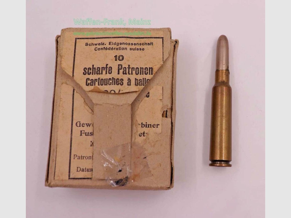 Waffen-&Munitionswerke Thun CH Büchsenpatronen 7,5x55