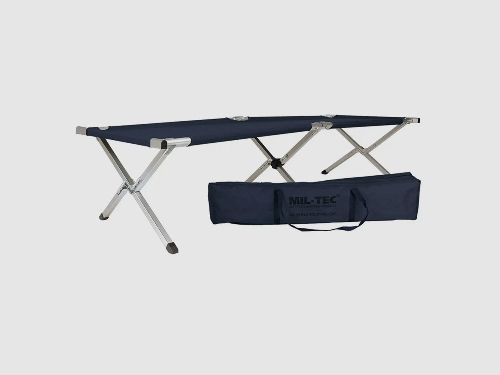 Mil-Tec Cama de campo Tipo US Alu 190x65 cm - Oliva