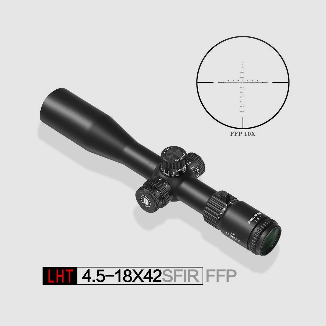 Luneta celownicza DiscoveryOpt LHT 4.5-18x42SFIR FFP + Montaż, zdjęcie 1 z 10
