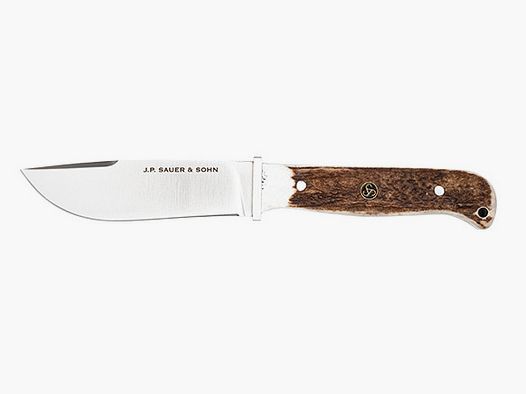 Sauer Jagdnicker Hirschhorn Klingenlänge: 12,5cm - D2-Stahl