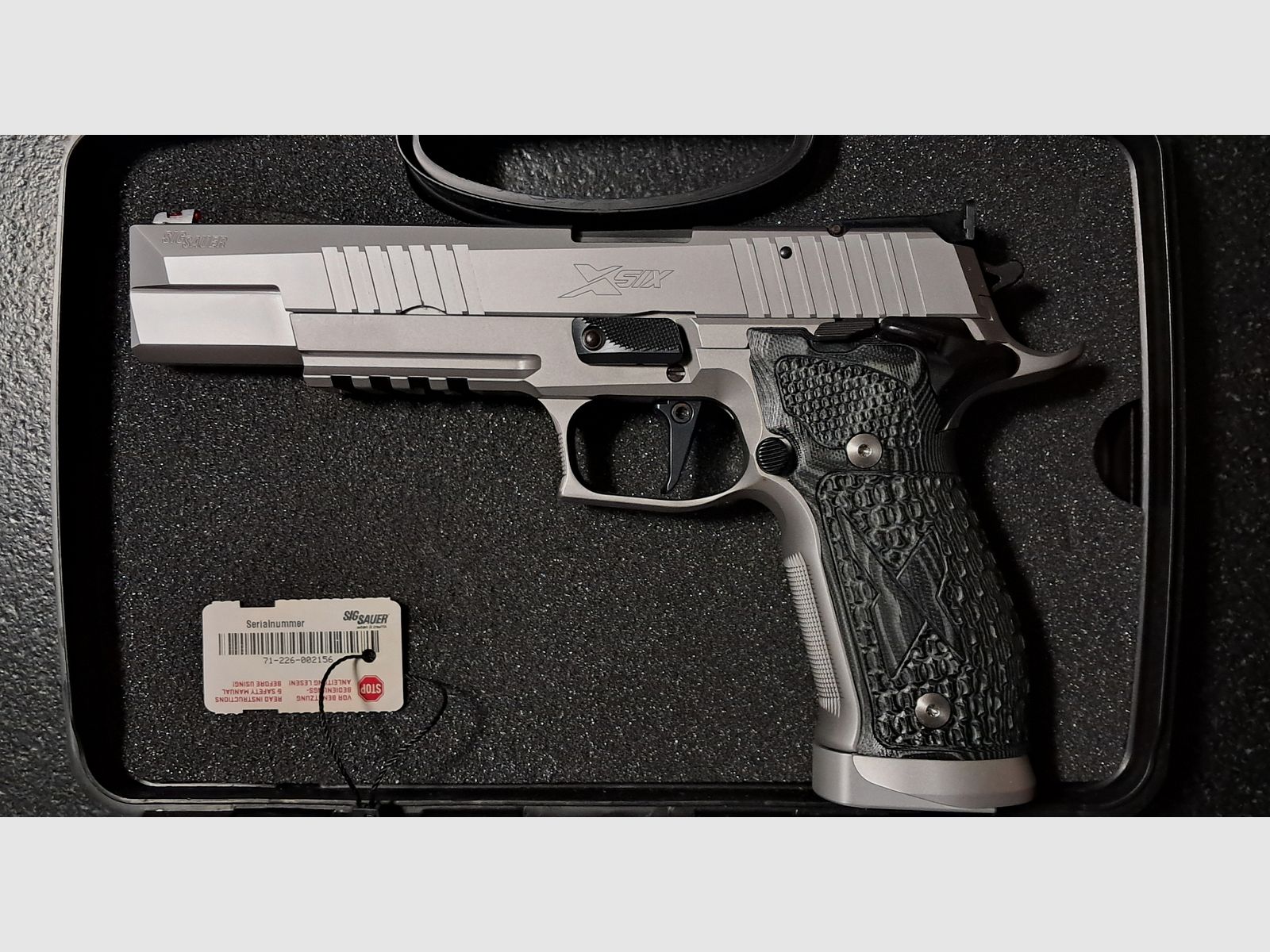 Sig Sauer X - Six Supermatch, caliber 9 mm with accessories