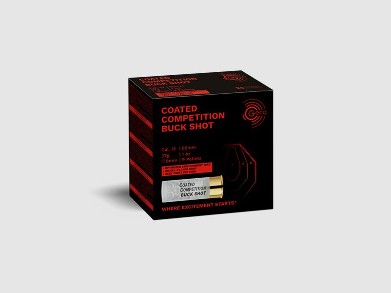 Geco Coated Competition Buck Shot 12/70 30g, image 1 sur 2
