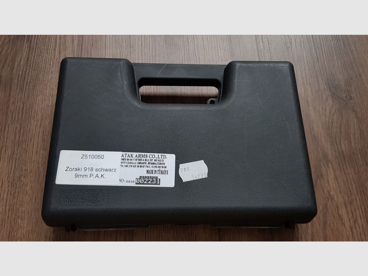 Zoraki 918 Schwarz  PTB 965