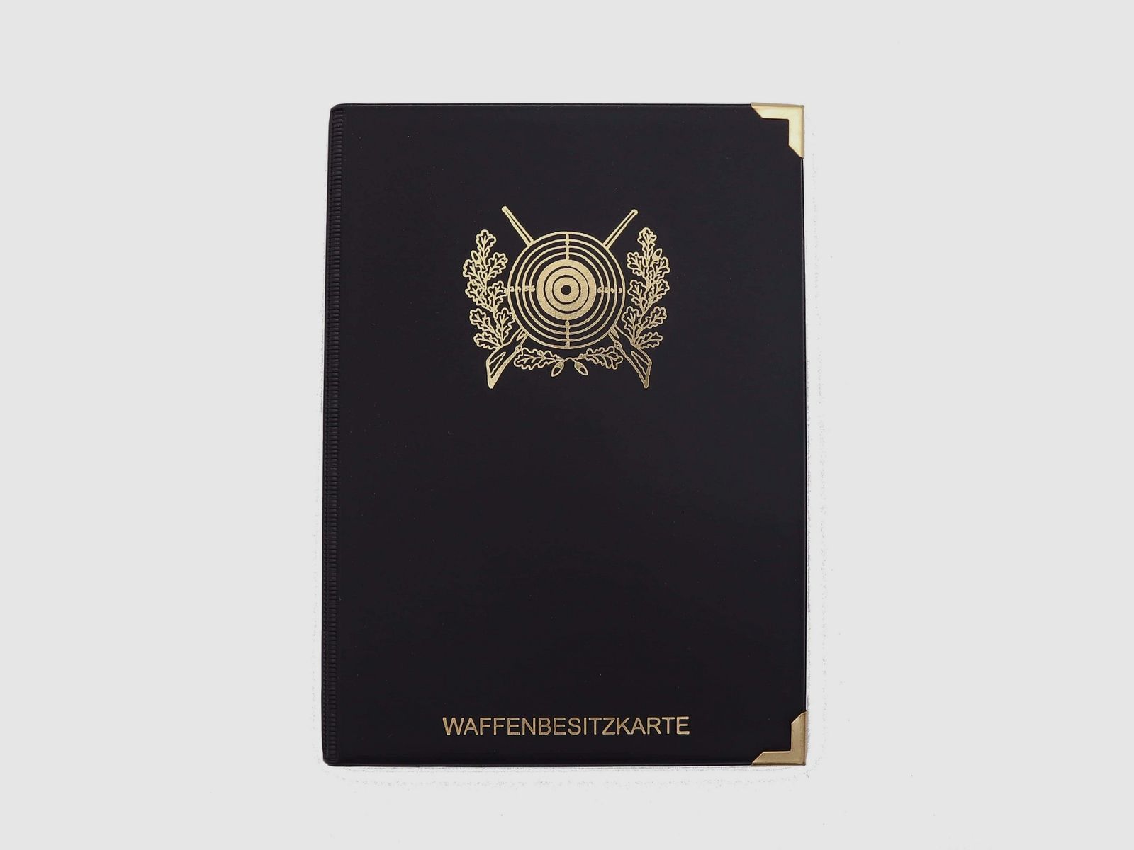 WBK Etui mit 2 extra Fächer Motiv Zielscheibe - Schwarz