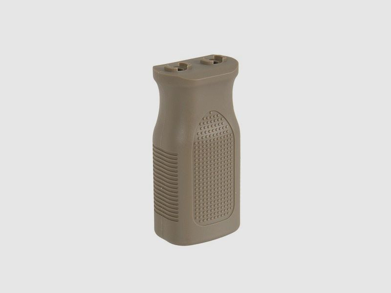 Frontgrip voor Airsoft verticaal in Dark Earth middelgrote versie, M-Lok