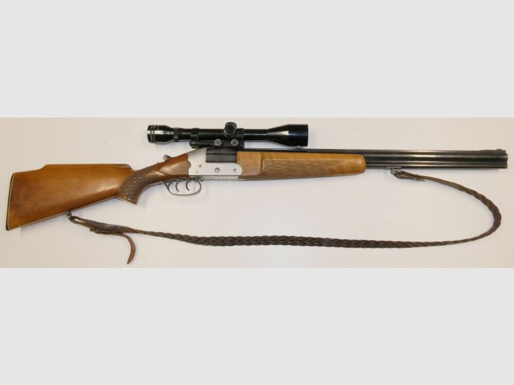 Heym Gebrauchtwaffe Bockbüchsflinte Heym Mod22 SE im Kal.7x57R u. 16/70 Inkl. ZF Zielfernrohr Tasco Optic