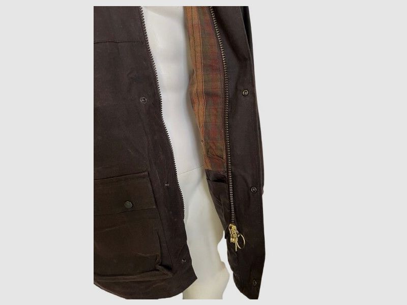 Original English wax jacket in brown