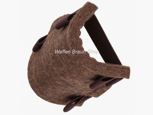 Hubertus Filz-Schaftunterlage mit Patronenschlaufen Klein 10x10 cm die Farbe kann etwas abweichen.