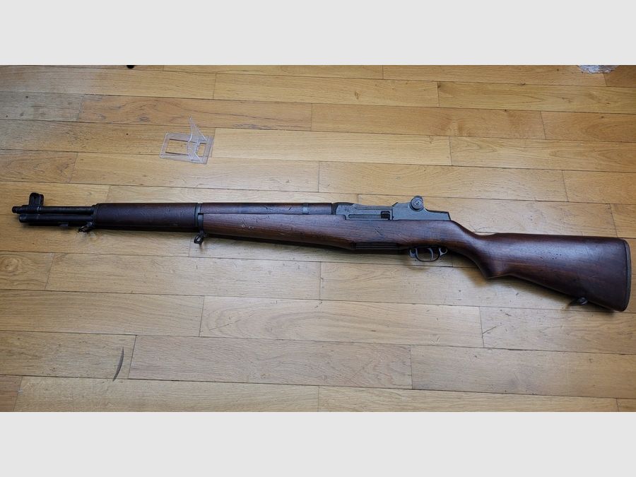 Sehr schöner und mythischer Selbstladeflinte Garand M1 - Originalkaliber 30-06 Springfield - Herstellung Winchester Oktober / November 1943 - Seltenes 100% originales Set - TBE, Bild 21 von 34
