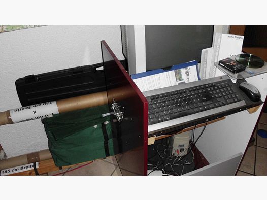 Electronic laser shooting gallery - used - suitable for indoor and outdoor use