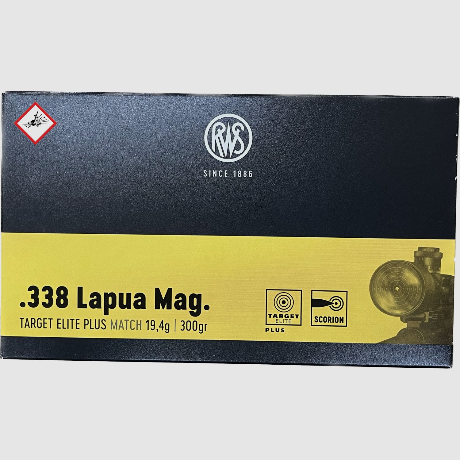 RWS Target Elite Plus rifle cartridge .338 Lapua Mag