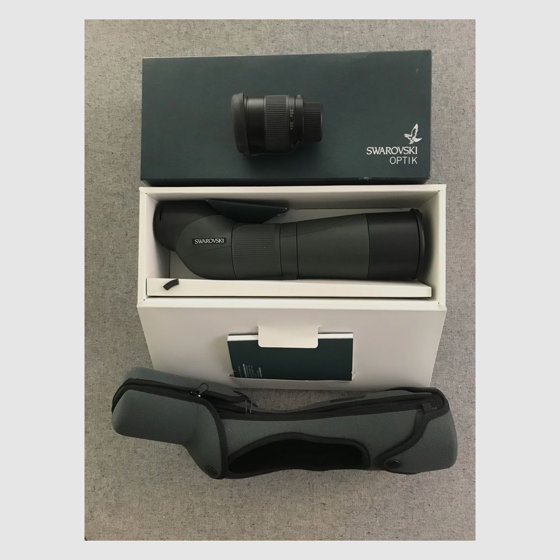 Swarovski telescopi/spektiv STM 65 HD, oculare 25-50x, custodia "come nuovo