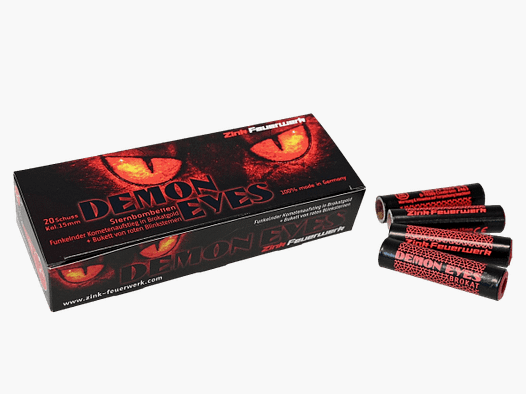 Zink Vuurwerk DEMON EYES Sterrenbommen 20 stuks 15 mm