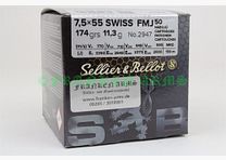 Sellier&Bellot 7,5x55 FMJ BT 174gr. 11,3g 50 Stück Staffelpreis