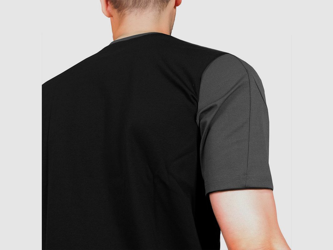 Camiseta ACE Schakal para hombre de manga corta, color gris, imagen 4 de 5