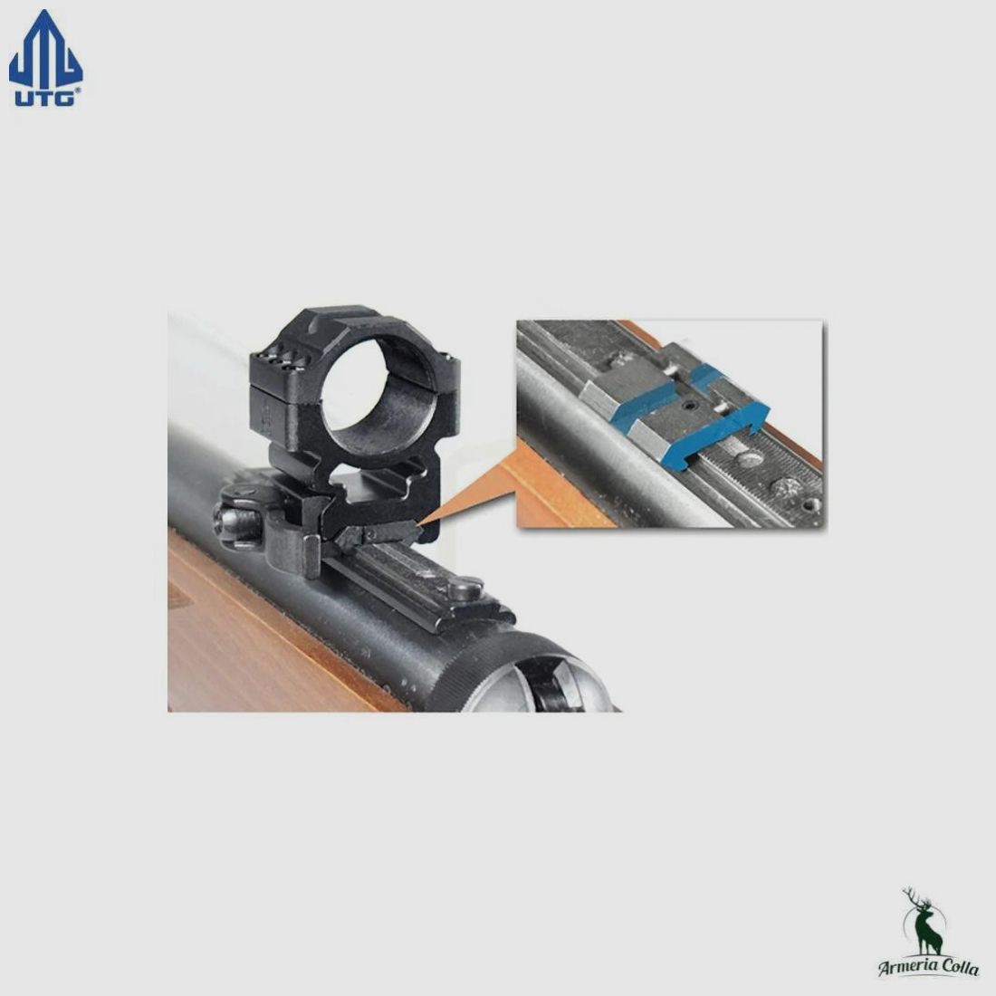 Utg Adattatore Weaver su Shina da 11 in Alluminio, immagine 3 di 4
