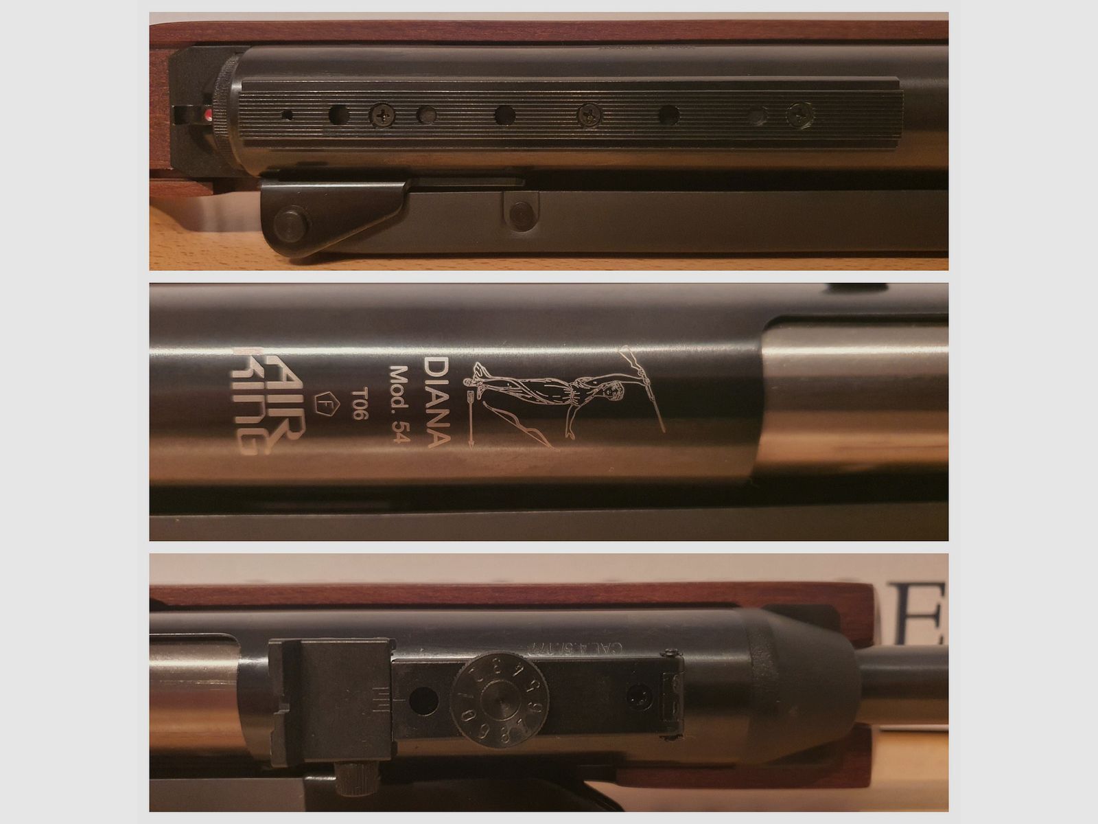 Diana 54 Airking air rifle in caliber 4.5 mm (fixed barrel / side lever)