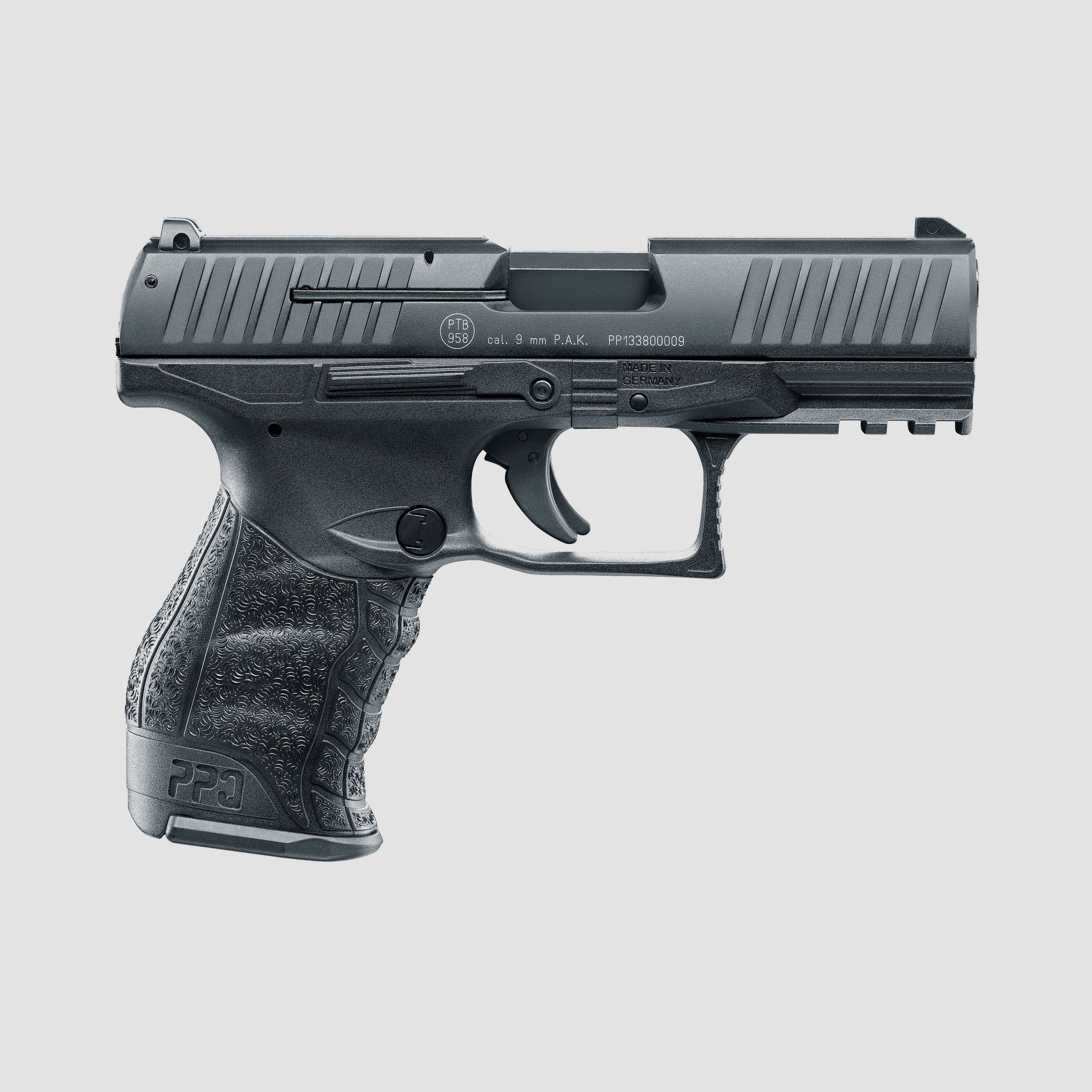 Umarex 310.02.00 Walther PPQ M2 9mm P.A.K. Schwarz Pyro