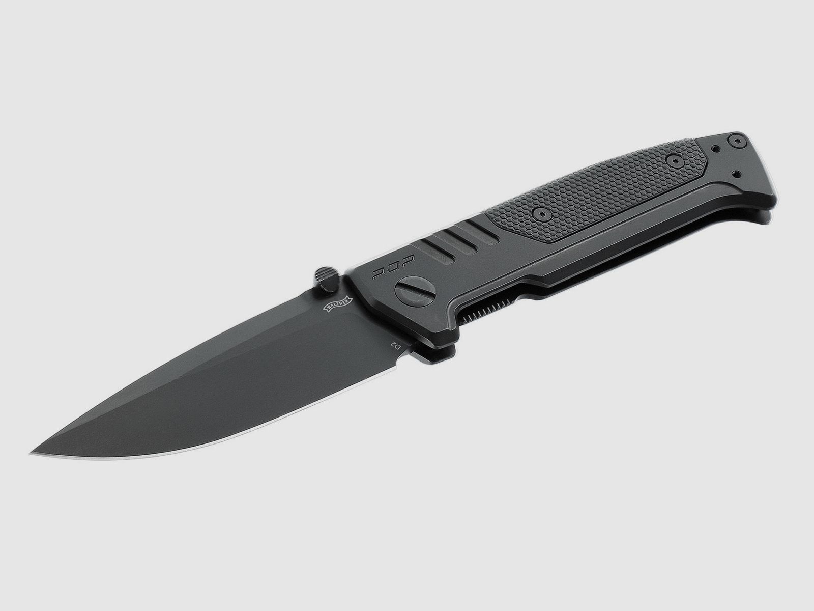 Umarex 5.0897 Messer Walther PDP Steel Frame Spearpoint Folding Knife BLK-BLK