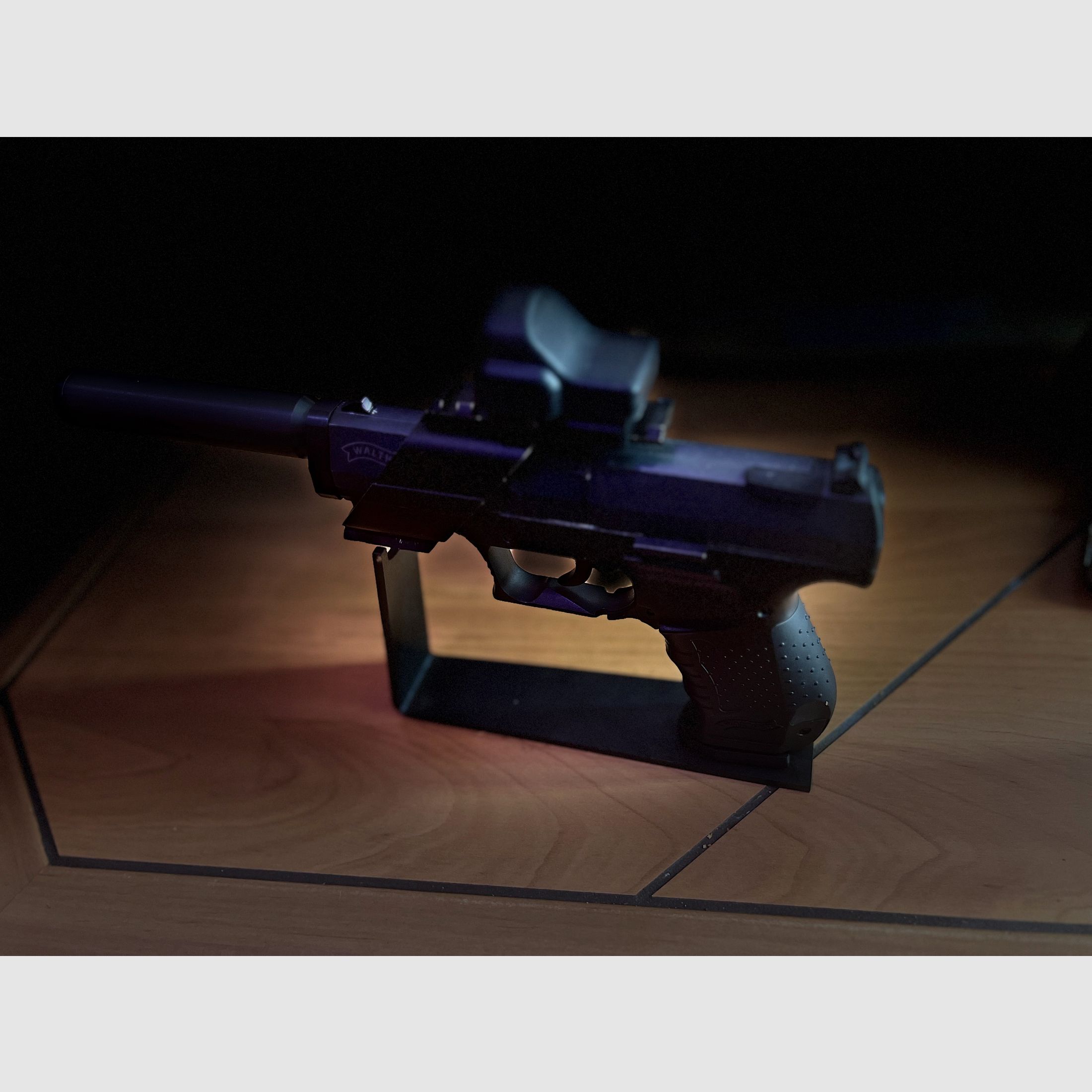 Walther cp99 4,5mm Diabolo mit Schalldämpfer und Reddot und Montageschiene