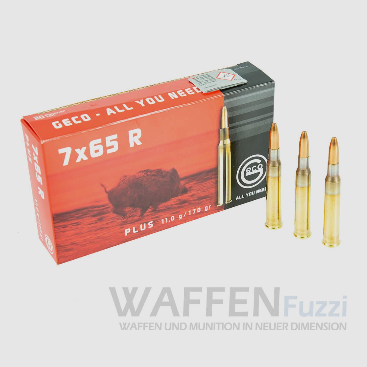 Geco Plus calibro 7x65R cartucce da caccia 170gr